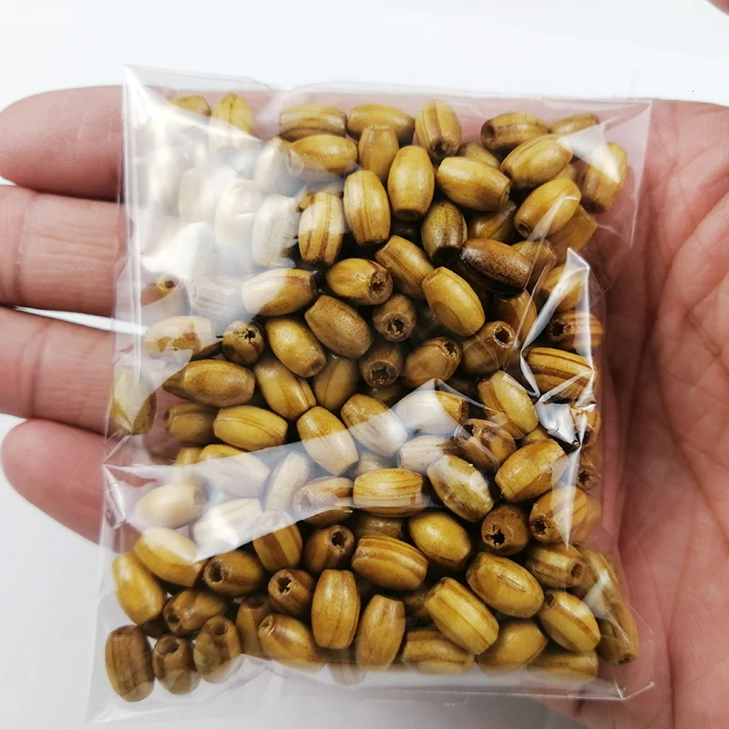 100~200pcs Natural Pine Round Wood Beads 8x6MM Wooden oval Spacer Beading for Jewelry Making Bracelets Necklace Accessories