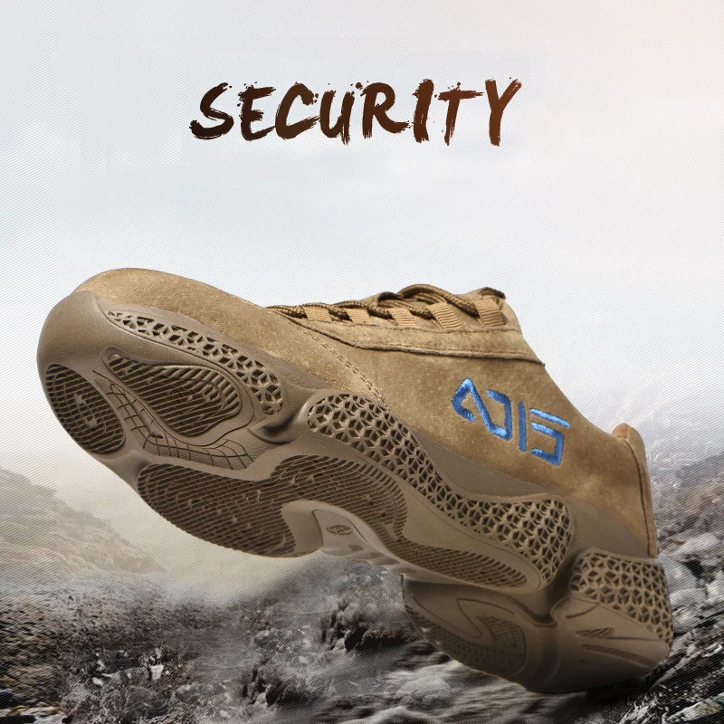 Mesh Steel Toe Anti-static Anti-smashing Men Safety Shoes Comfortable Puncture Proof Work Shoes Security Breathable Sneakers