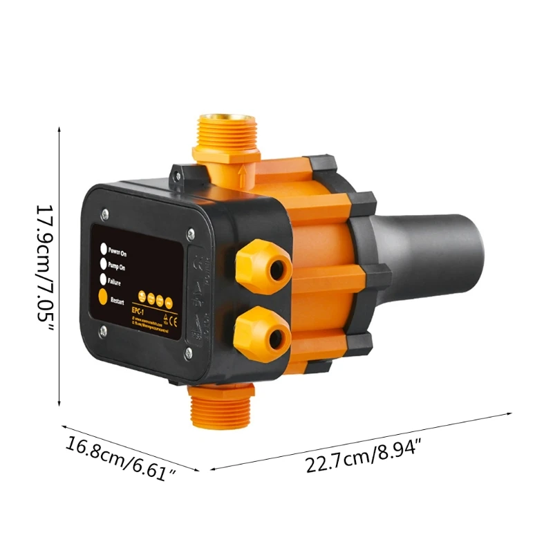 10A 220V-240VAC IP65 Waterproof Adjustable Water Pump Pressure Controller Automatic Electronic Pressure Switch