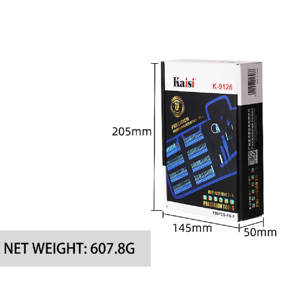 携帯電話,iPad,ラップトップ修理用の多機能磁気修理ドライバーキット,Kaisi-9126精密ハンドツール