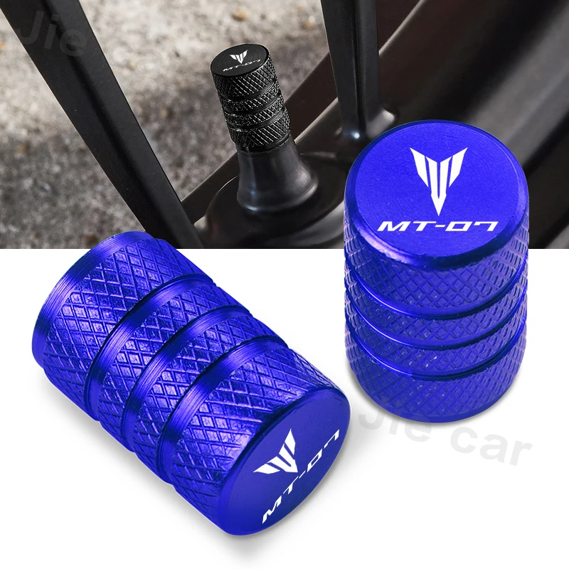 For YAMAHA MT-07 MT07 mt 07 all year 2017 2018 2019 2020 Motorcycle CNC Wheel Tire Valve Air Port stem caps Accessories