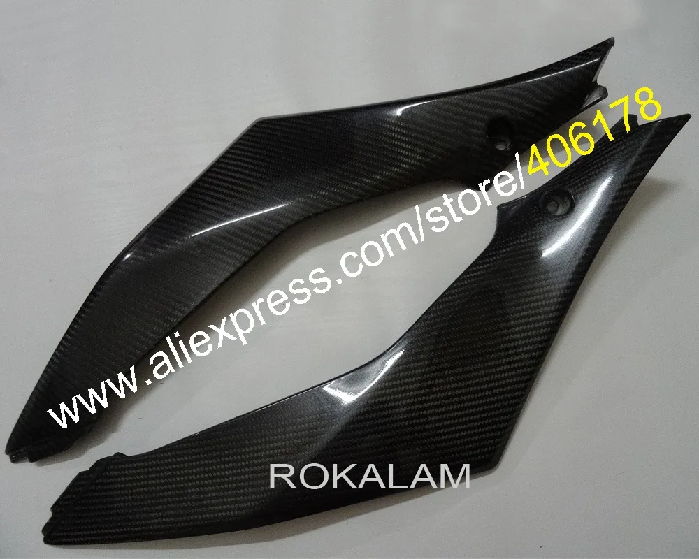 Hot Sales,2 x Carbon Fiber Tank Side Covers Panels Fairing For Suzuki GSXR1000 2007 2008 K7 GSX-R 1000 Tank Side Cover Panel