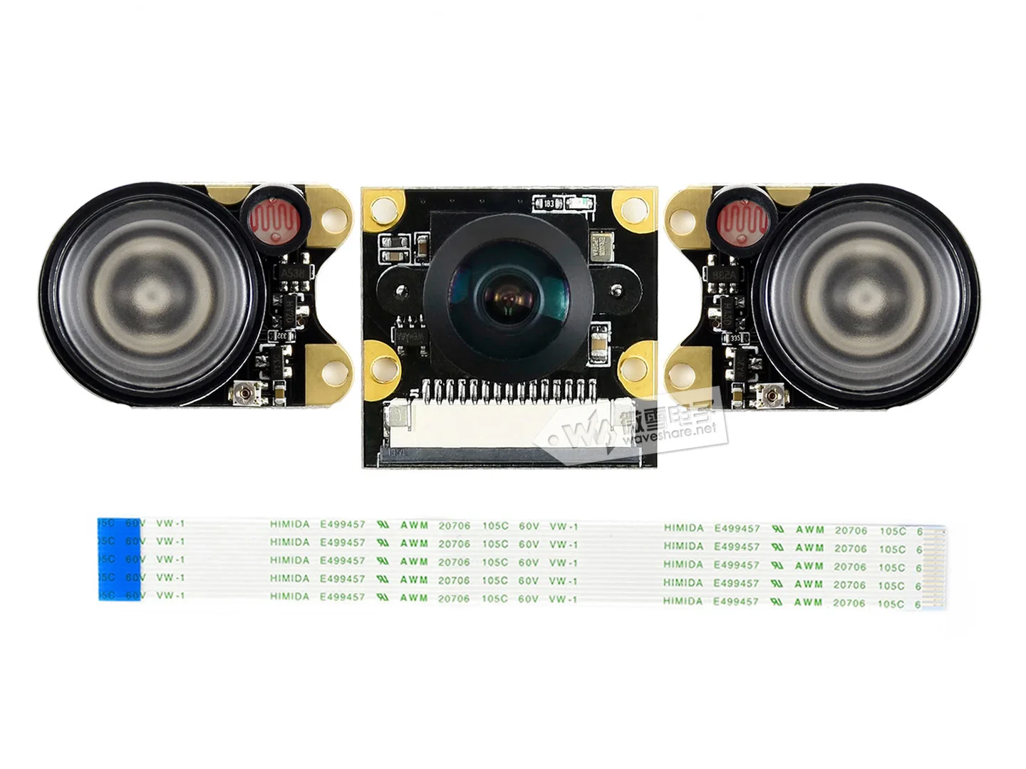 

IMX219-200IMX219-160IR Camera, 160° FOV, Infrared,3280 X 2464,Supports Raspberry Pi, CM3/3+/4, Jetson Nano, Jetson Xavier NX