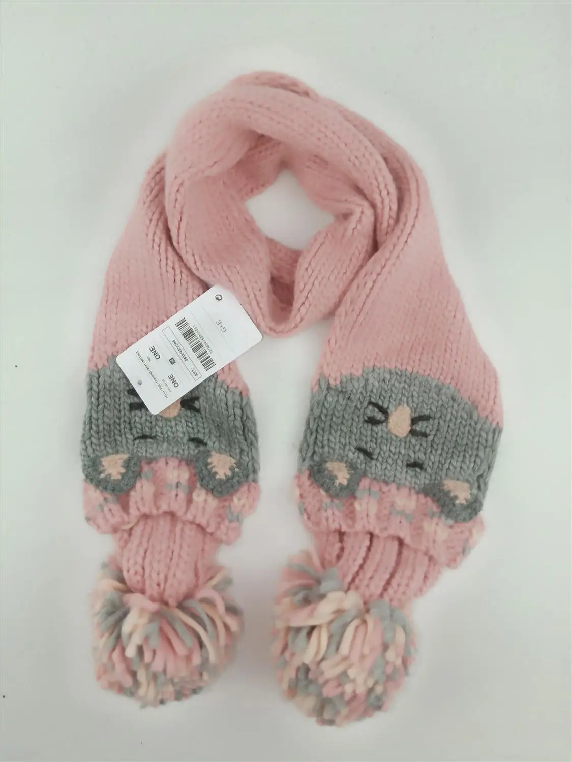 2022 new animal design  baby girl girls knitted hat and knitted scarf 2  two pieces sets