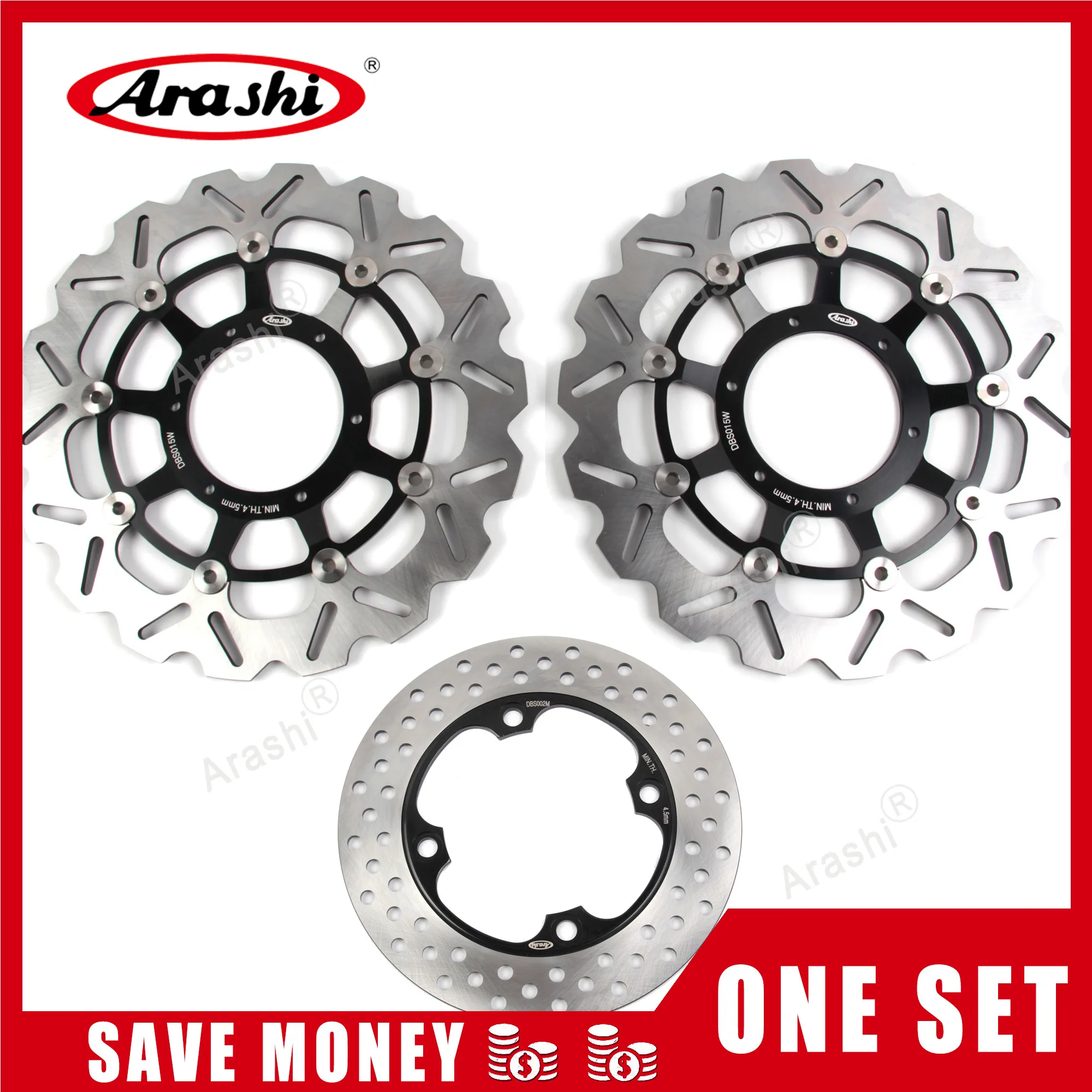 Arashi 1 Set For HONDA CBR600RR 2003 – 2015 Front Brake Disks Rear Brake Disc Rotors CBR600 CBR 600 RR 600RR 2004 2005 2006 2007