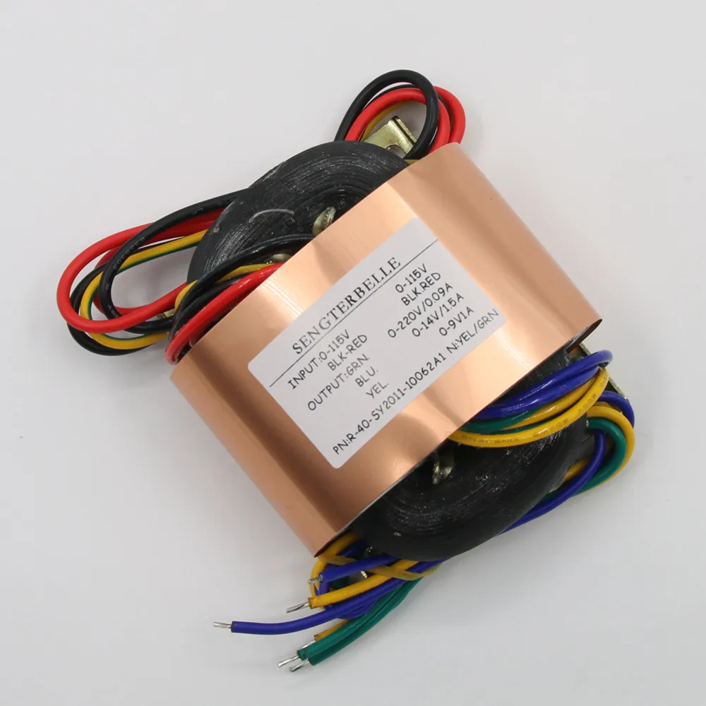 50VA HiFi النحاس R-Core محول الناتج 220 فولت + 14 فولت + 9 فولت لأنبوب Preamp