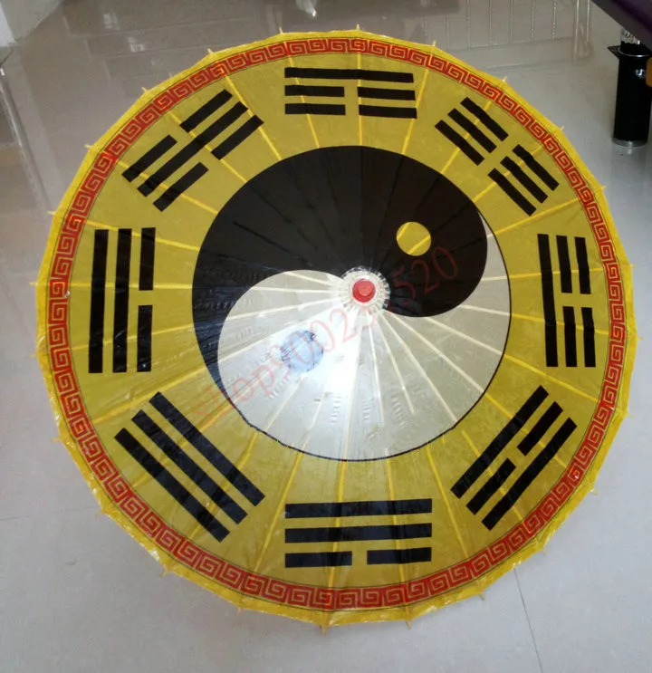 Taoist articles, Taoist magic tools, oil paper, Bagua umbrella, Dharma umbrella, diameter of about 80 cm