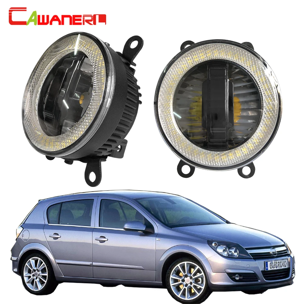 

Cawanerl For Opel Astra G H 1998-2010 3in1 Function Car LED Bulb Fog Light Daytime Running Lamp Angel Eye DRL 12V High Bright