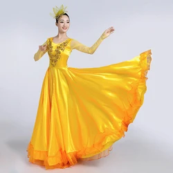 Flamenco Dress For Women Stage Performance Costume Spanish Bullfight Dance Skirt Gypsy Dresses Ballroom Style Clothes DL7177