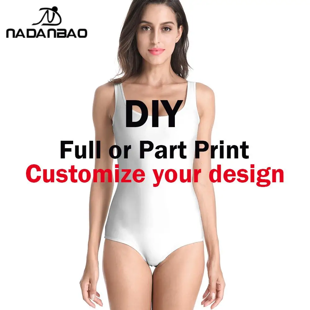 NADANBAO Summer DIY Customize 3d Printed One Piece Swimsuits Professional design custom swimsuit please contact us before buying