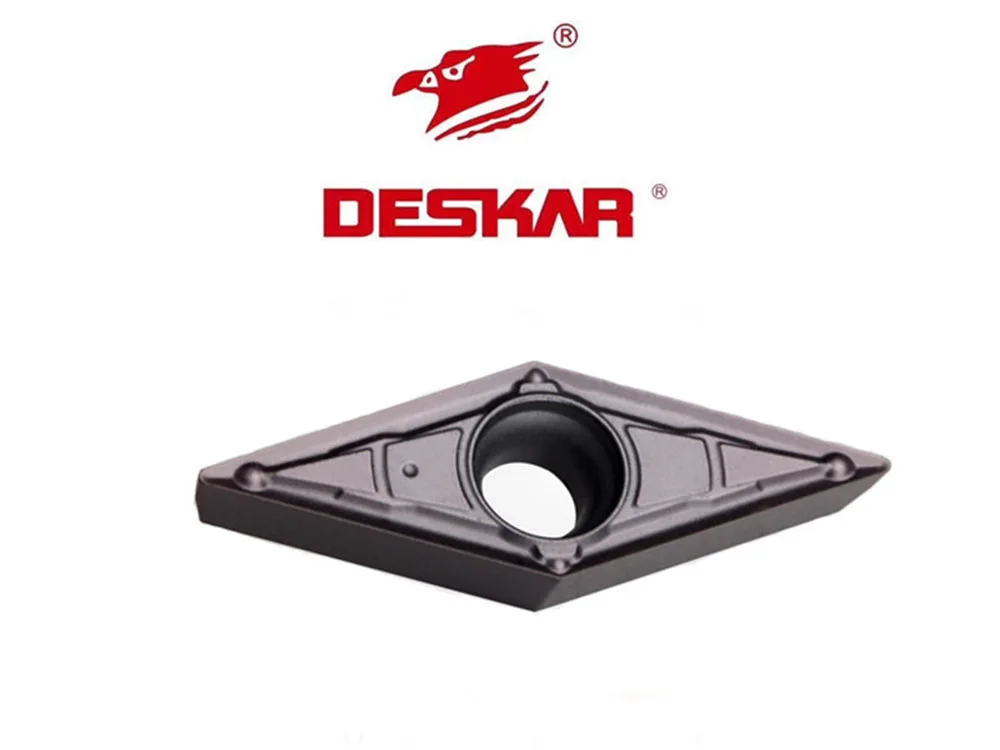 Herramienta de torneado CNC DESKAR100 % original, VBMT160404 VBMT 160408 MV LF6018, hoja de carburo, herramienta de corte