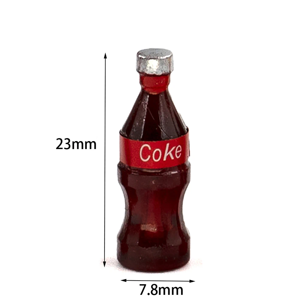 1/12 Dollhouse Supermarket Miniature Coke Bottle Mini Drink Cola Toy for ob11 bjd Blythe Decoration Doll House accessory