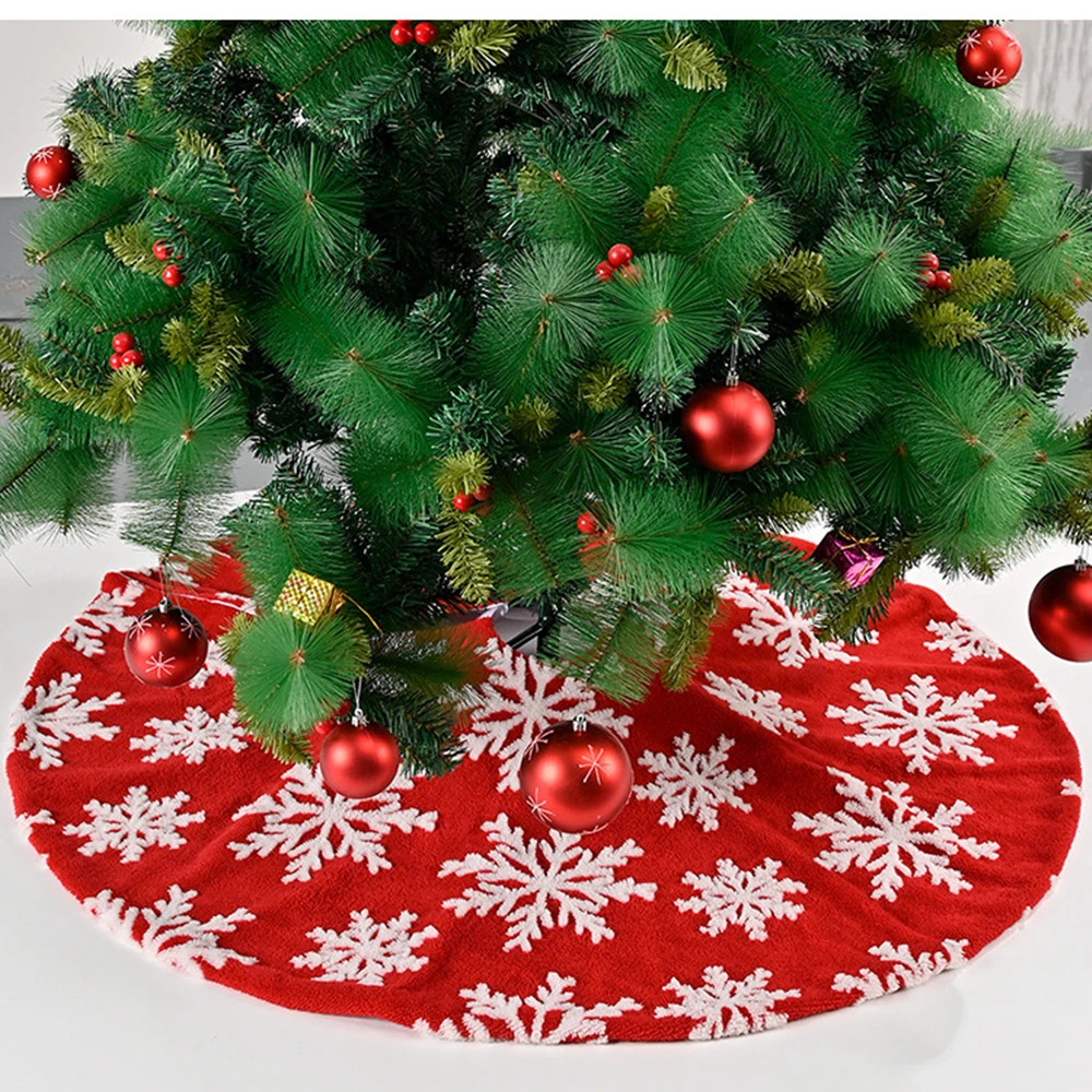 78/90/122cm White Christmas Tree Skirt Pure White Faux Fur Tree Skirt for New Year Celebration Holidays and Merry Christmas Home - Image 5