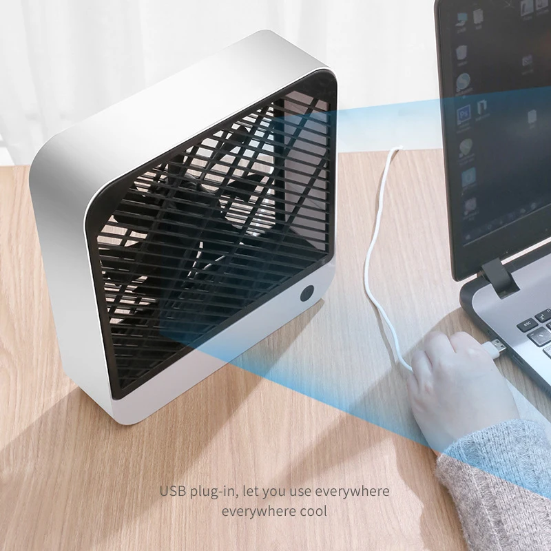 Ventilatore da tavolo USB regolazione della velocità del vento a 2 velocità ventilatore silenzioso portatile da 5V dormitorio/ventilatore da ufficio