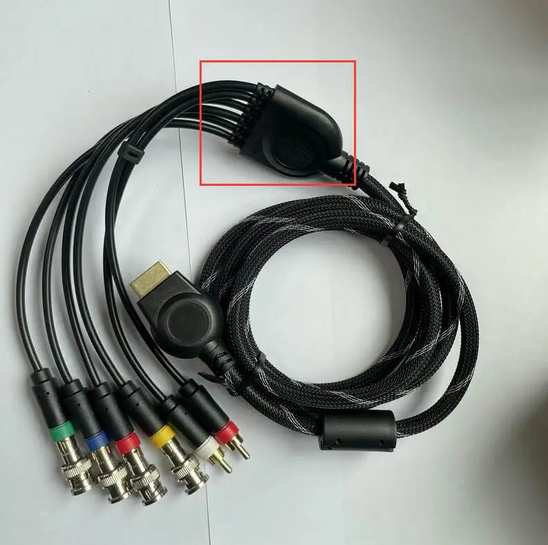 High quality RGBS Audio Video cable for PS2 for PS3 game console  BNC connector available  1.8M Not Component