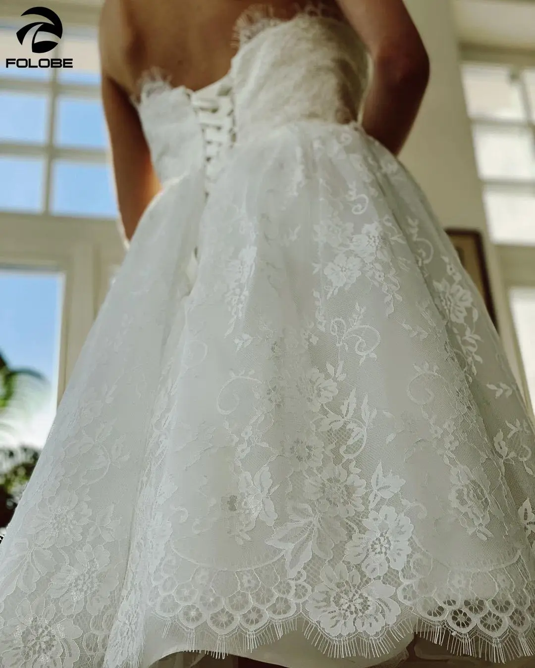 Novo simples curto vestidos de casamento querida sem mangas uma linha de renda chique vestidos de noiva baratos vestidos feitos sob encomenda de novia 2021