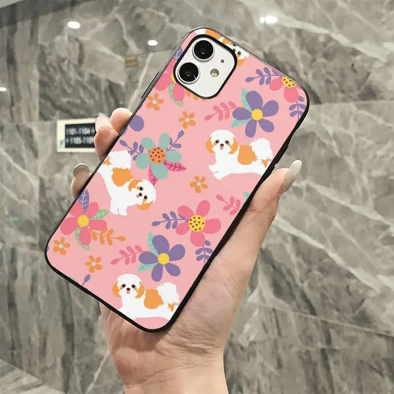 MaiYaCa Cartoon Shih Tzu Dog Phone Case for iphone 13 11 12 pro XS MAX 8 7 6 6S Plus X 5S SE 2020 XR cover