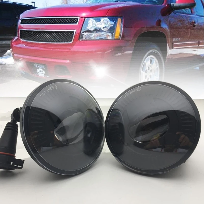 2X LED Fog Lights Driving Lamps For Chevrolet Suburban Tahoe 07-13 Avalanche 10-13 Camaro 2015 Silverado GMC Sierra Acadia Yukon