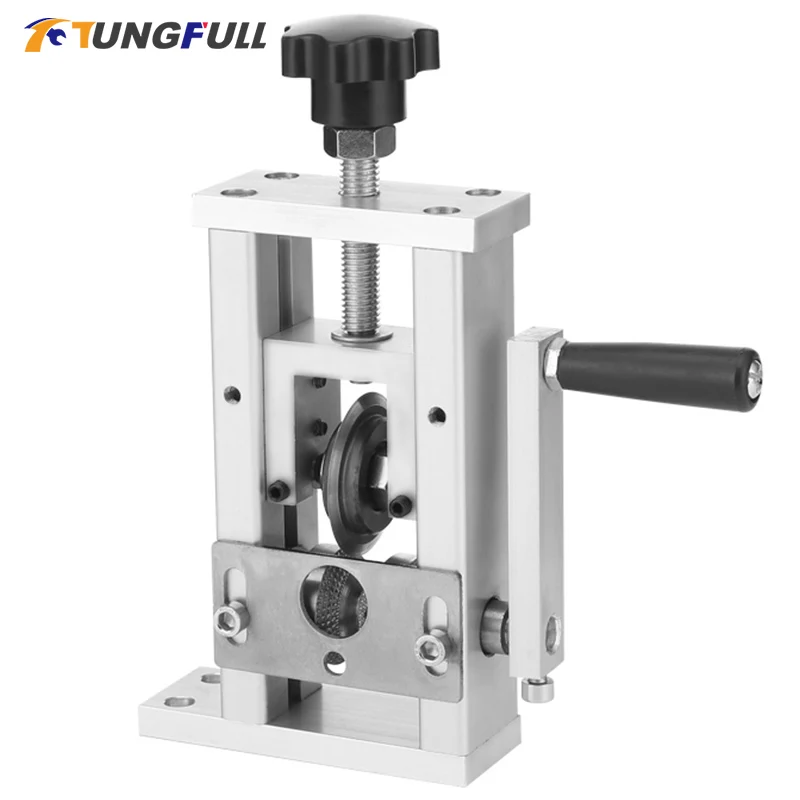 Small DIY Wire Stripping Machine Manual Scrap Cable Crimping Peeling Machine For metal Wire Recycle Wire Cable Stripper