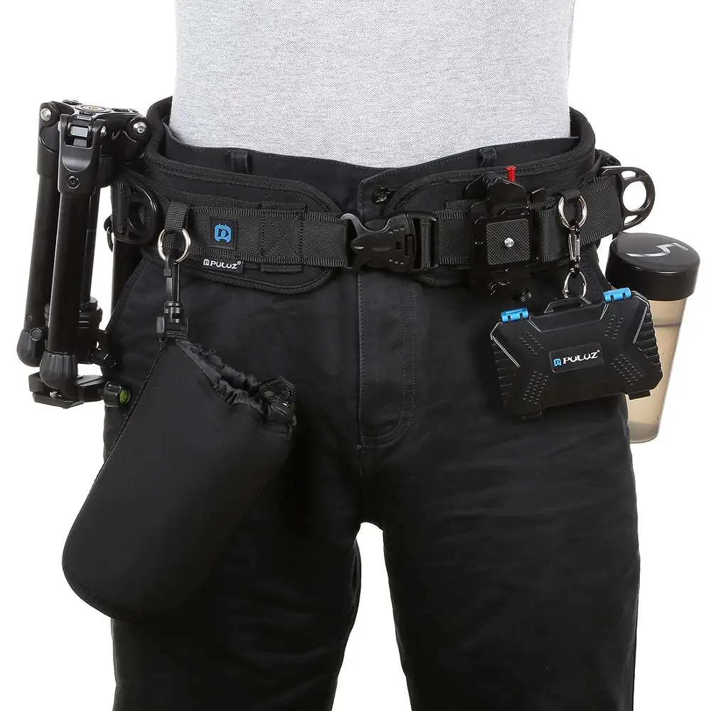 Camera Waist Belt Multifunctional Bundle Waistband Strap Belt with Hook Photography Belt Backpack Belt for SLR/DSLR Cameras