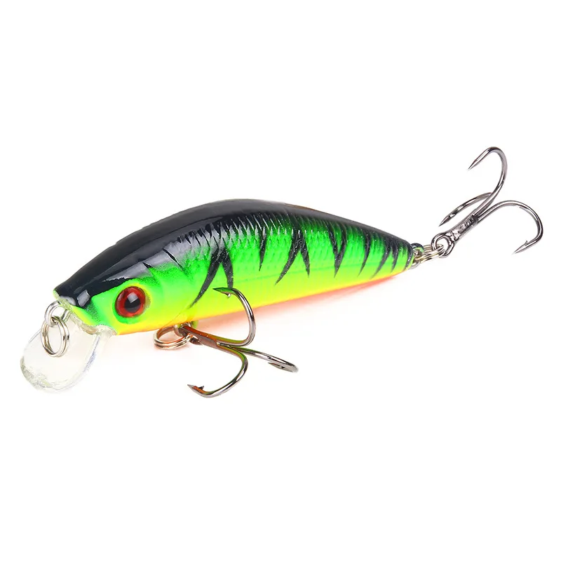 1 szt Minnow Fishing Lure 70mm 8g 3D Eyes Crankbait Wobbler Sztuczna plastikowa twarda przynęta wędkarska — zdjęcie 7