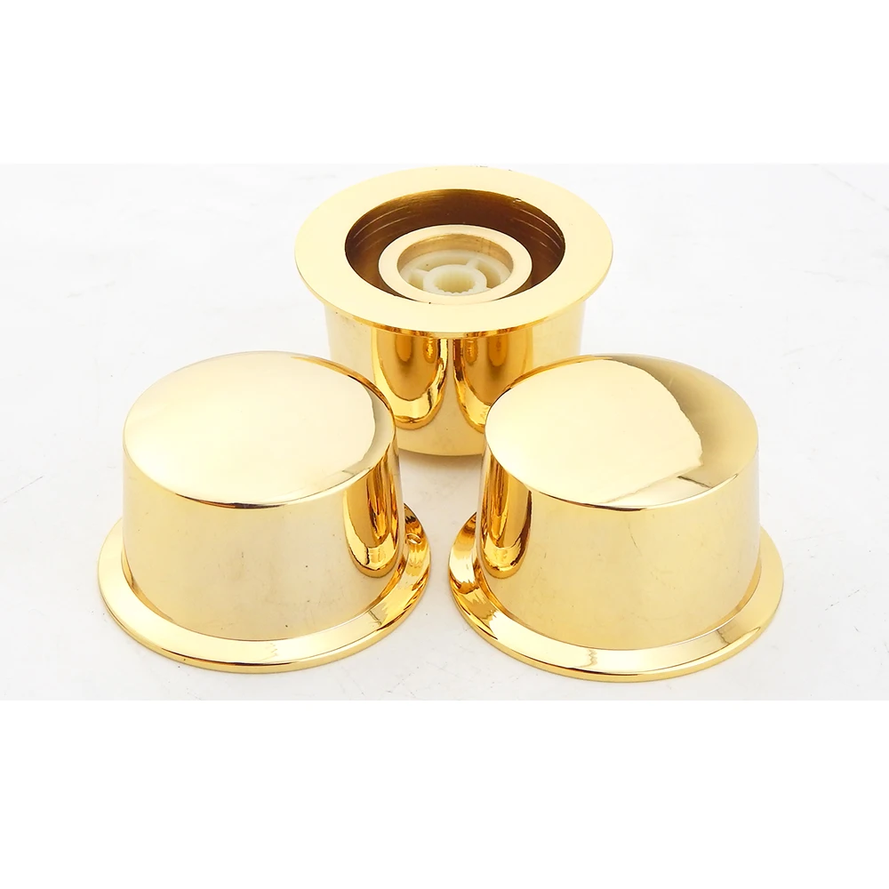 سوبر جميلة عالية الجودة النحاس مطلية بالذهب حجم المقبض من مكبر للصوت الجهد المقبض مرآة الوجه قطرها 42 مللي متر عالية 20 مللي متر