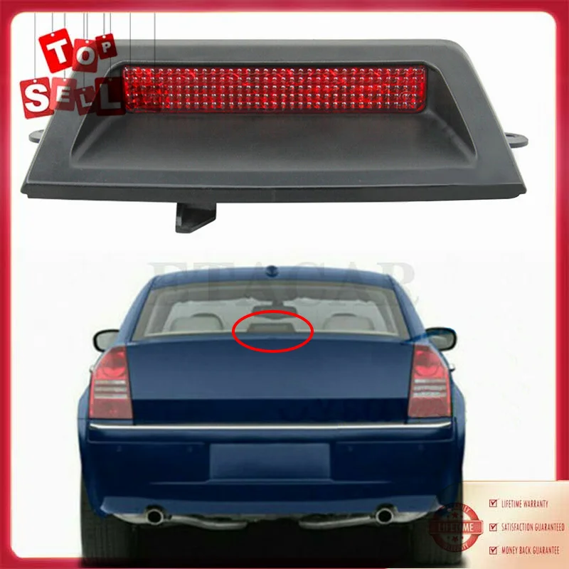

04805845AB New Rear Third Brake Light High Mounted Stop Lamp For 2005 - 2007 Chrysler 300 300C
