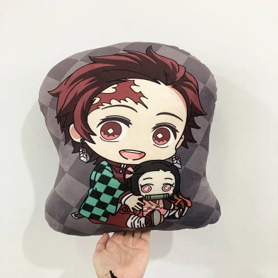 12-45ซม.Kawaii Anime Demon Slayer ของเล่นตุ๊กตามังงะอะนิเมะ Plushies หมอนอิง Kimetsu ไม่มี Yaiba Tanjirou Nezuko หมอน Xmas ของขวัญ