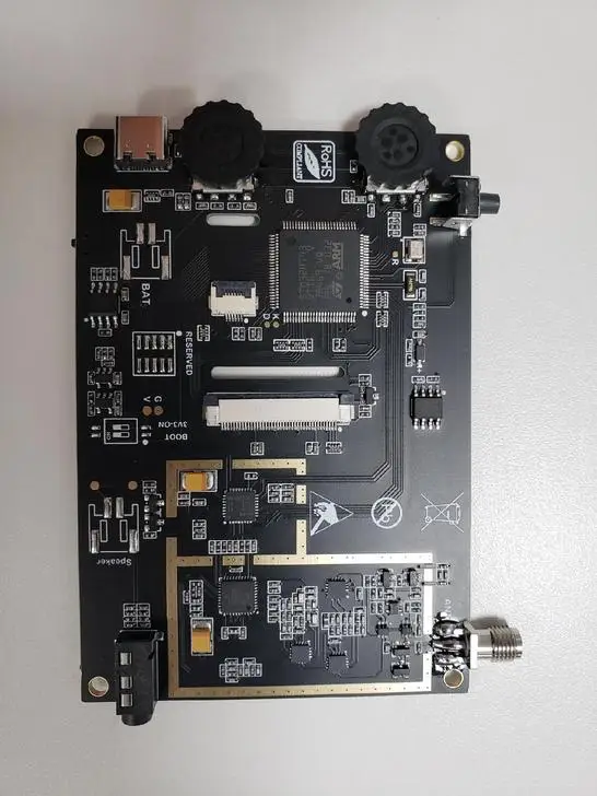 جديد جديد 50K-200MHz الملكيت SDR راديو Malahit DSP SDR هام استقبال + LCD + بطارية