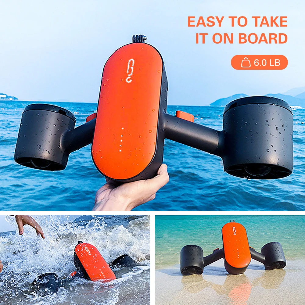 Scooter subacqueo per mare Bluetooth Scooter per acqua subacquea motore RC frutti di mare per sport acquatici Snorkeling piscina bambini adulti