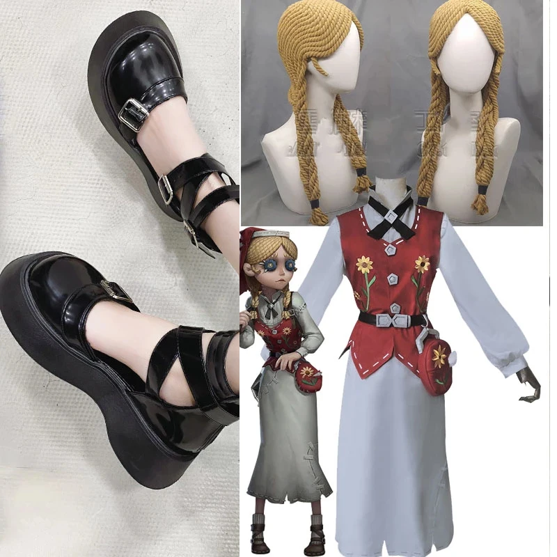 Game Identiteit V Cosplay Kostuums Survivor Annie Lester Speelgoed Koopman Cosplay Kostuum Originele Pruik Schoenen Voor Vrouwen Halloween