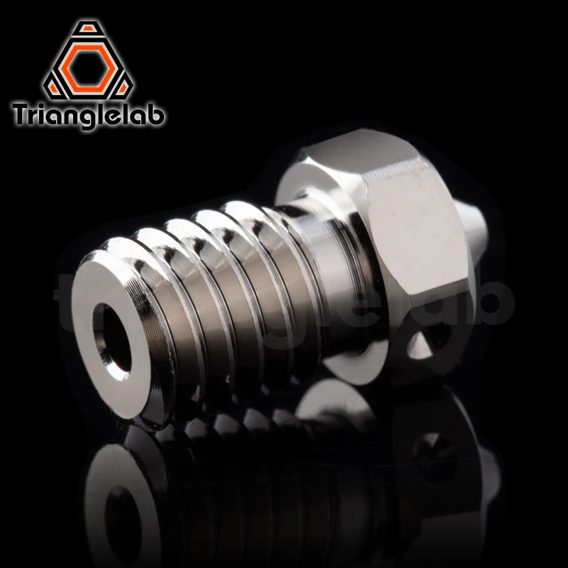 R Trianglelab E-V6 Bico de cobre banhado durável antiaderente de alto desempenho para impressoras 3D Hotend M6 Thread para V6 Hotend Prusa