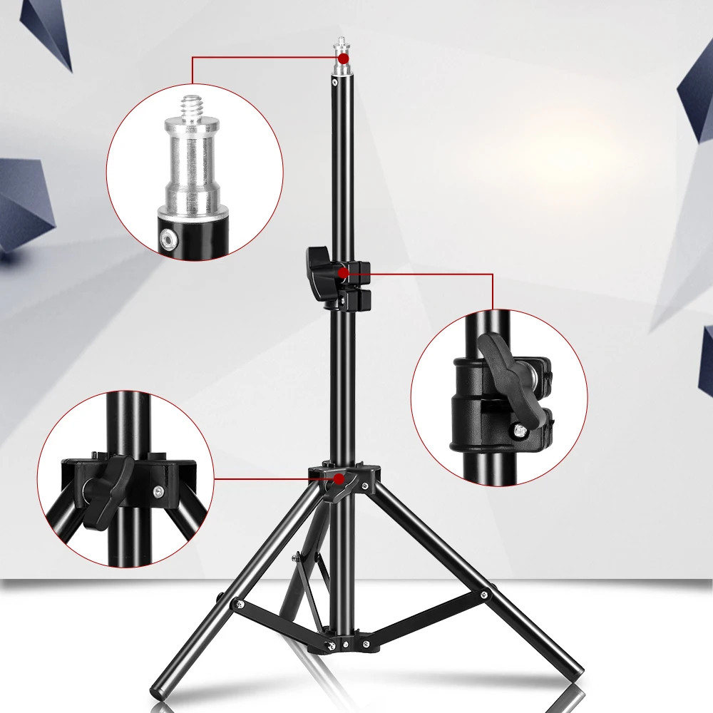 

68cm/27inch Photography Mini Table 1/4 Screw Head Light Stand Tripod For Photo Studio Ring Light LED Lamp Reflector Softbox