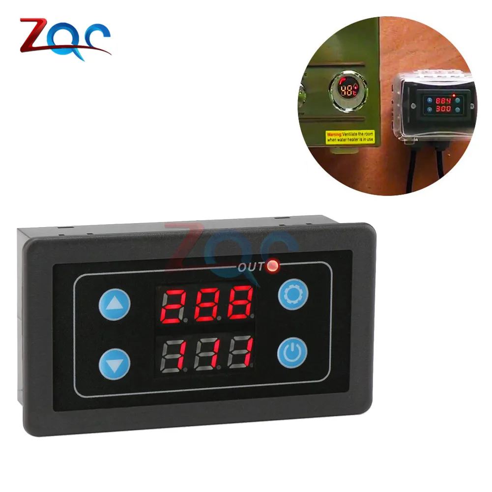 Timer Delay Relay Icstation 110V 120V Programmable Digital Cycle Delay Relay Timer Switch Module AC 85 -265V LED Display 0ms-99