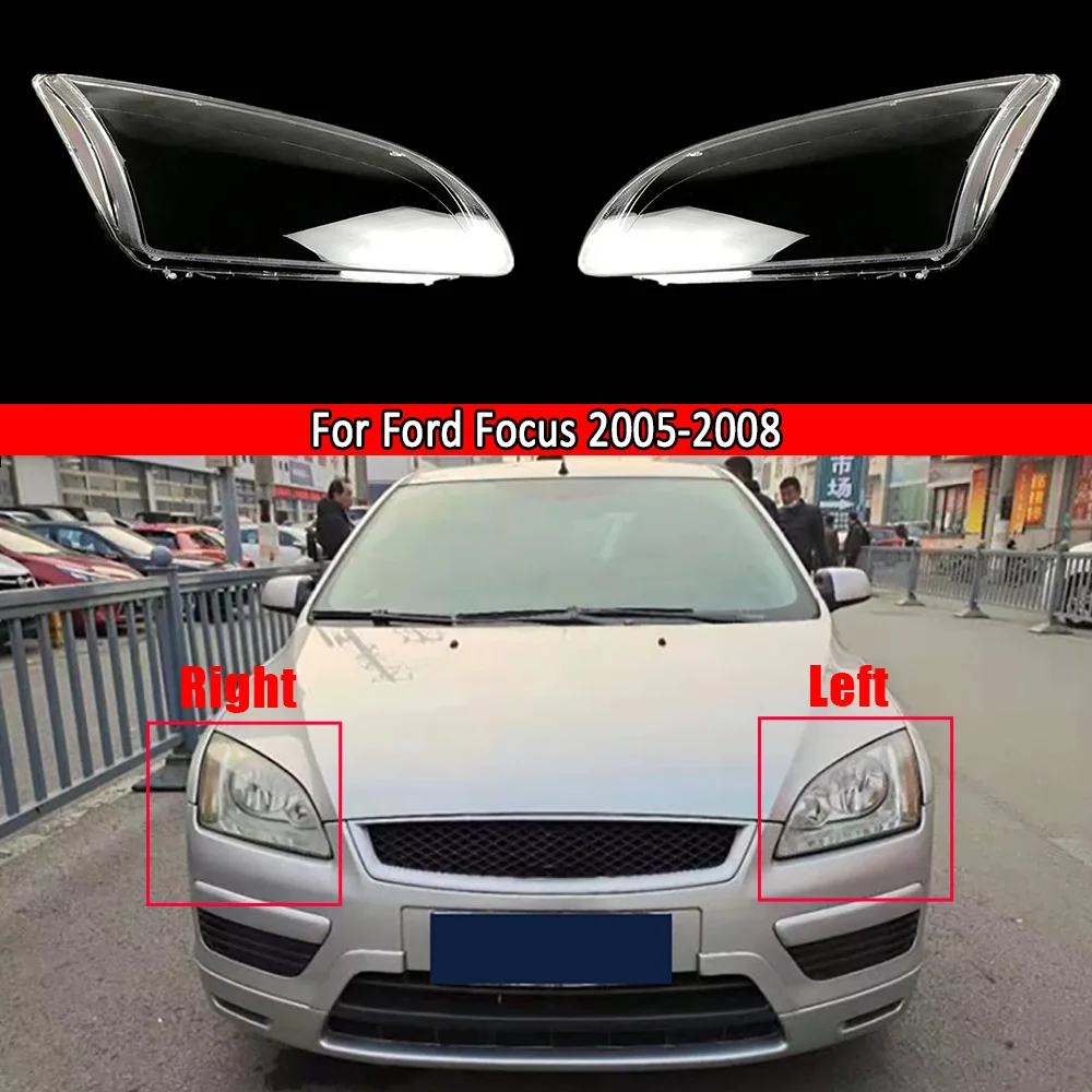 

Car Headlamp Lens Replacement Head Light Auto Shell For Ford Focus 2005 2006 2007 2008 Headlight Cover Lampshade Lampcover