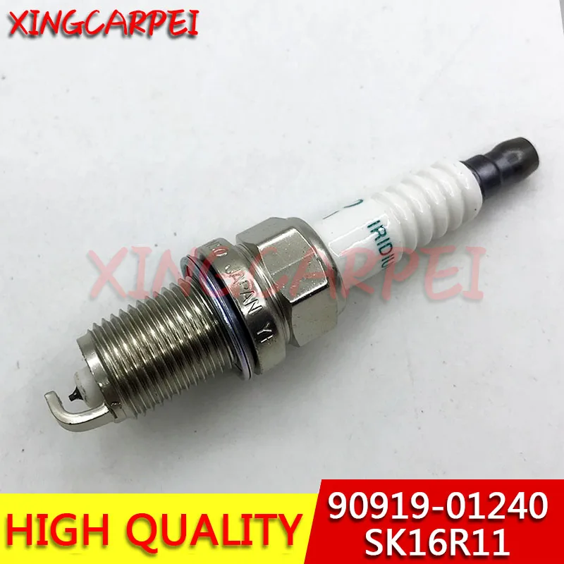 4pcs/lots 90919-01240 SK16R11 Iridium Spark Plug For Toyota Carmy Fiat Rover Range Sport Hiace Prius 90919 01240 9091901240