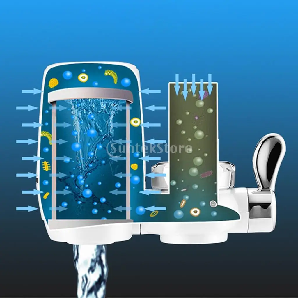 교체 세라믹 수도꼭지 물 필터 정수기 카트리지, 수도꼭지 샤워 필터 카트리지 퍼콜레이터, 4.2x8.7cm, 5 개