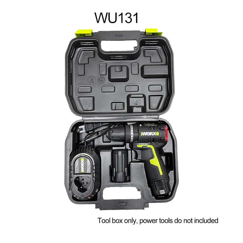 WORX Plastiec Box Tool Box Suit for 12V Series WU132 WU131 WU130 WE210 WE211 WE212 Injection Plastic Box High Strength Portable