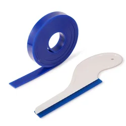 EHDIS Glass Water Wipe Squeegee With Rubber Spare Blade Vinyl Film Window Tint Install Tool Car Wrap House Cleaning Ice Scraper