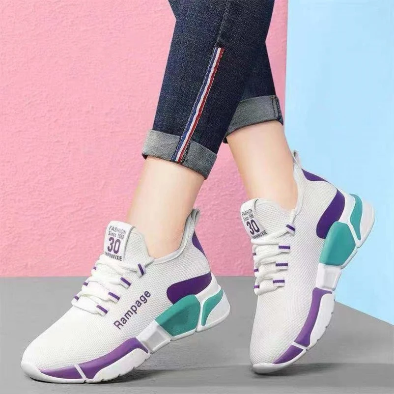 Colorful Running Shoes Woman Breathable Sport Shoes Summer Jogging Mesh Sneakers Air Female Casual Outdoor Trainers Size 36-40