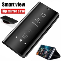 Smart Mirror Flip Case For Xiaomi Poco X3 Pro X3Pro M2102J20SG, M2102J20SI, Fundas Flip Leather Phone Shell Magnetic Cover