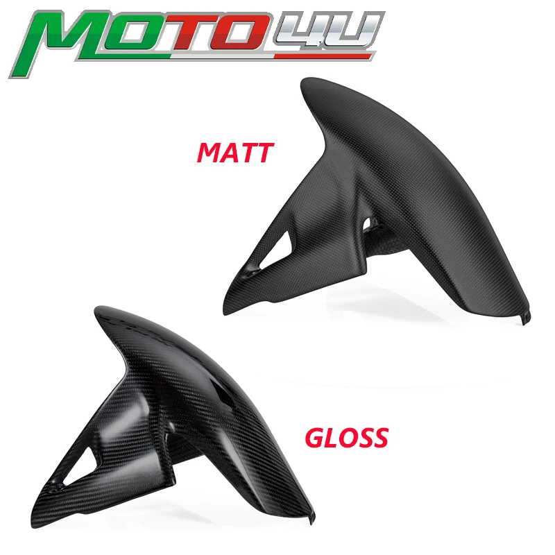 Gloss/Matt 100% Carbon Fiber Front Fender Mudguard Hugger For Ducati Panigale V4 2018 2019 guardabarros delantero de la