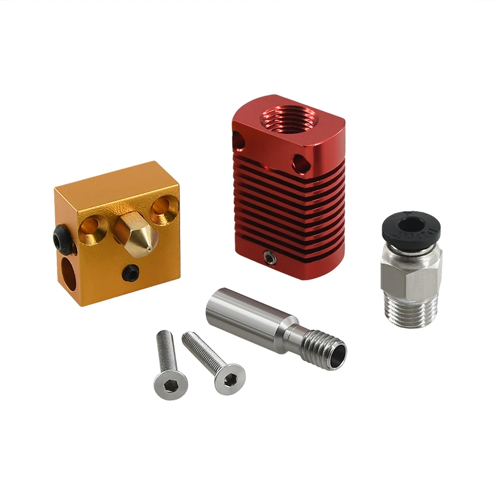 MK8 Zmontowany zestaw gorącego końca wytłaczarki do drukarek Ender 3 CR-10 Dysza 1,75 mm 0,4 mm Aluminiowy blok grzewczy Akcesoria do drukarek 3D — zdjęcie produktu 5