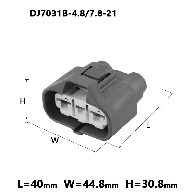 10/20/50/100 Sets 3Pin Automobile Connector Sensor DJ7031B-4.8 7.8-21 grey Housing Female Waterproof The Wiring Harness Plug