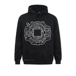 Fashion Adventurer's Device Pullover Hoodie Men Sweater Digimon Nostalgic Anime Pullover Hoodie Birthday Present Tops