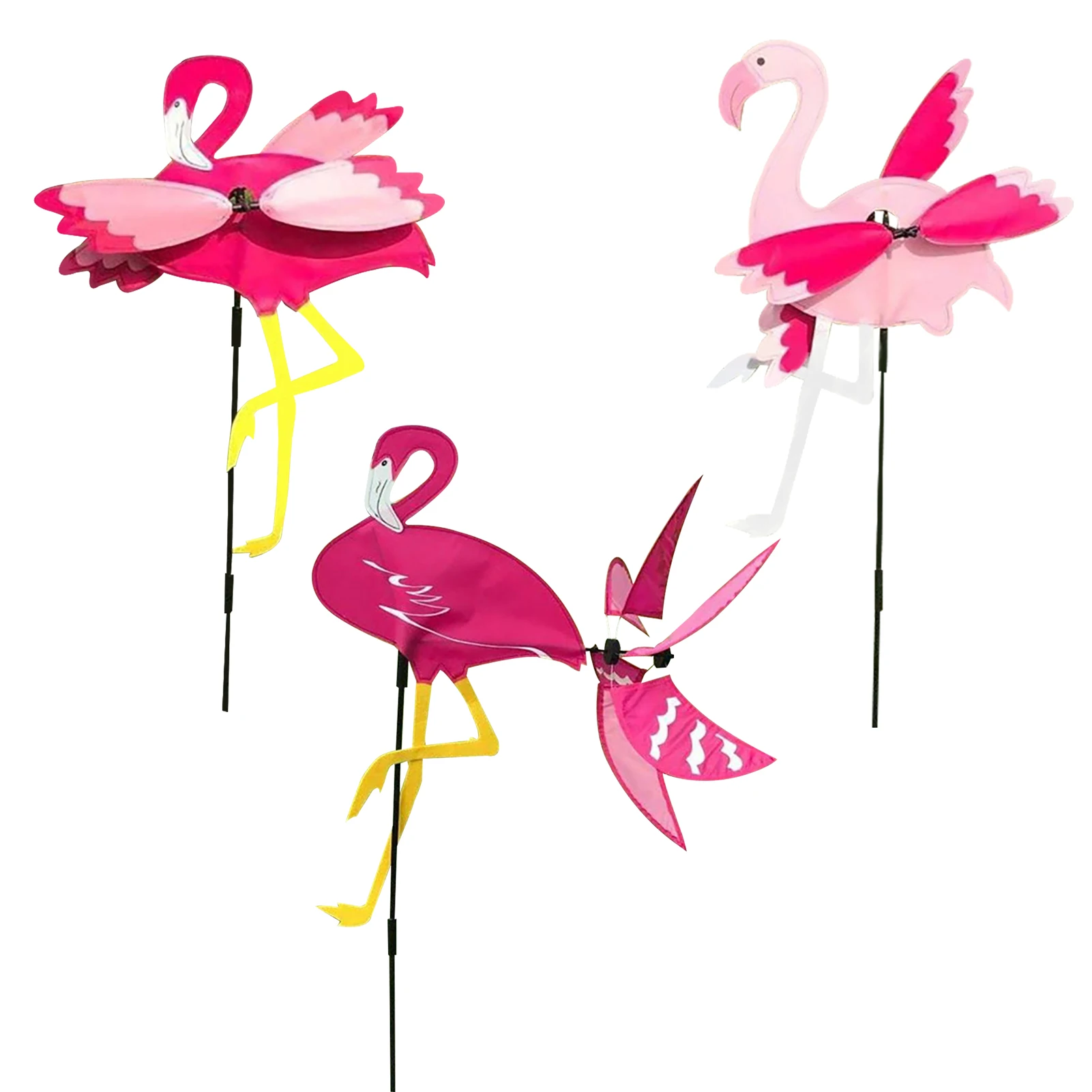 Garden Pinwheels Animal Windmill Spinning Pole Outdoor Decorations