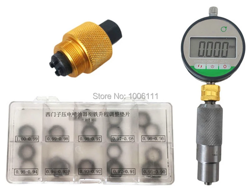 FOR SIMENS VDO Piezo Common Rail Injector Measuring Test Tools Adjusting Washer Gaskets Disassemble Wrench Tool