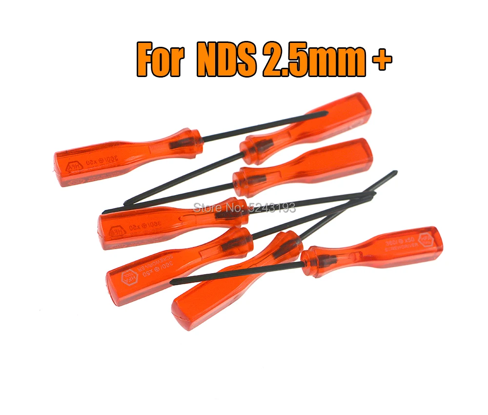삼각 트라이윙 2.5mm Y 스크루 드라이버, NDS 2.5mm 십자 스크루 드라이버, NDS NDSL WII 수공구 분해 스크루 드라이버, 1 개