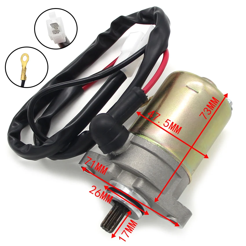 Motorcycle Electric Starter Motor Starting For Can-Am Mini DS50 DS90 2002 2003-2005 2006 Quest 50 2-strokes 2003 A31200116000