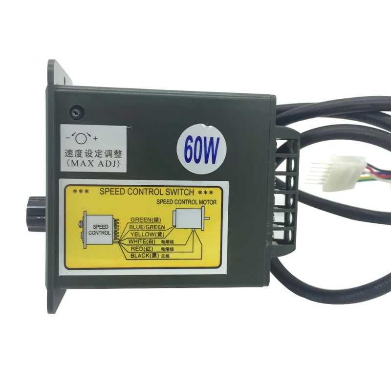 Single Phase AC 220V Motor Speed Controller 6/15/25/40/60/90/120/200/250W Adjust Speed Forward Reverse For AC Motor Control